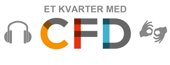 Et kvarter med CFD står på hvid baggrund