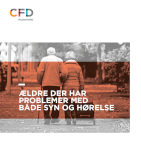 Forsiden af ældrehæftet med titlen "Ældre som har problemer med både syn og hørelse"